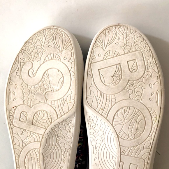 Bobs from Sketchers Memory Foam 10 Sneaker Shoe Dog Design Black Multi Excellent - Picture 11 of 12